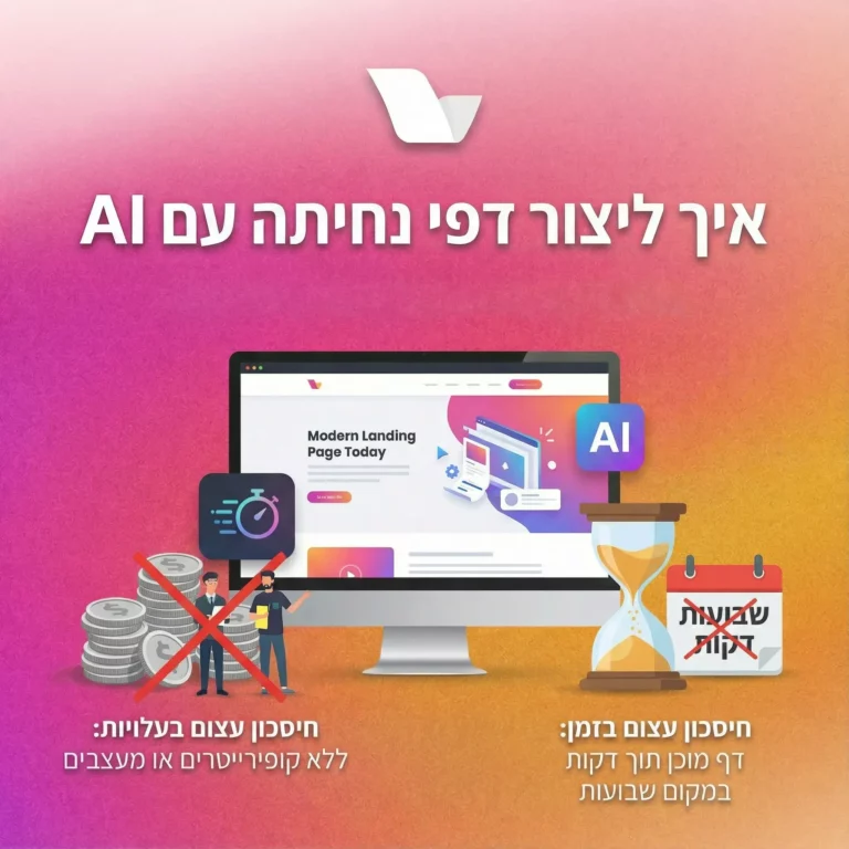 בניית דפי נחיתה עם AI